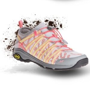 Chaco Outbound Water Shoes Women Gray Size 10 Quick Lace Mesh Athletic